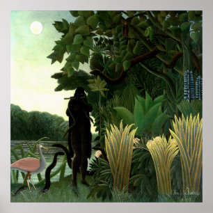 Poster A Cobra Charmer de Henri Rousseau