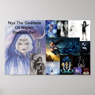 Poster a colagem dos nyx, Nyx a deusa da noite!! Abençoe