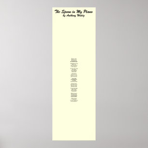 Pôster A colher em meu piano