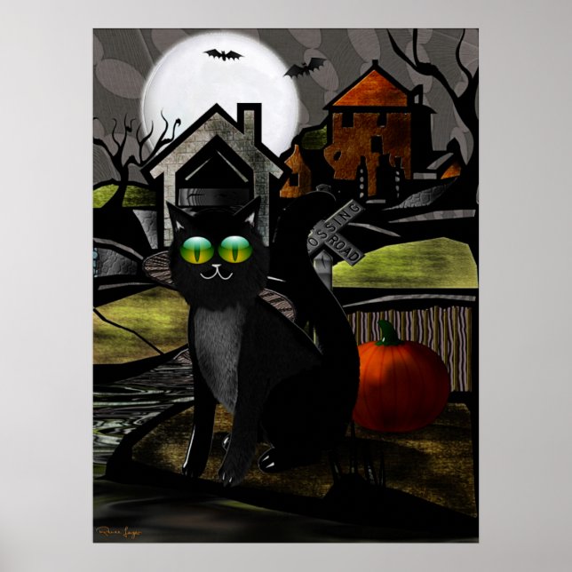 Poster A Colinas Assombrada Art HALLOWEEN (Frente)