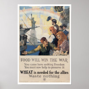 Pôster A comida ganhará a guerra