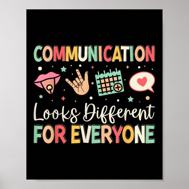 Poster A comunicação Parece Diferente Para Todos Os Discu (Frente)