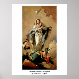 Pôster A concepção imaculada por Giovanni Tiepolo
