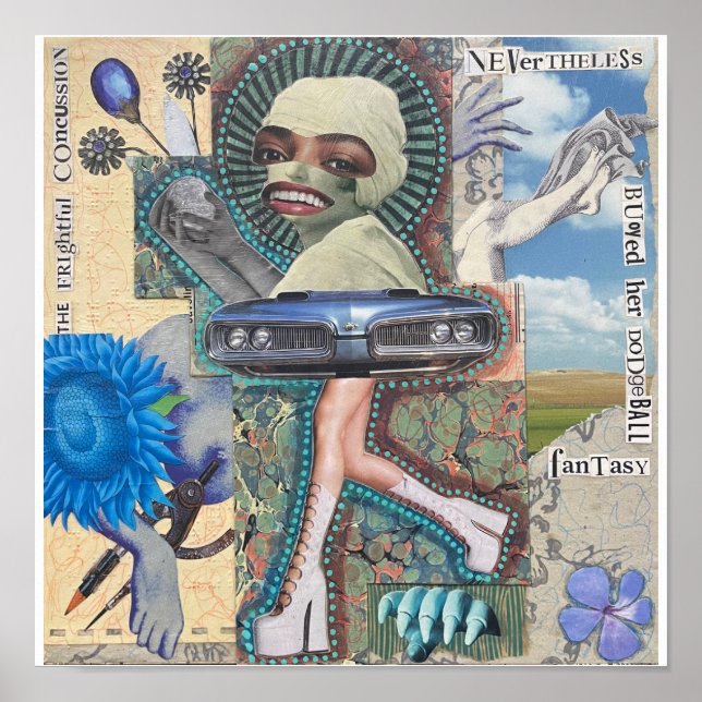 Poster A Concussão Assustadora de Natalie Schorr (Frente)