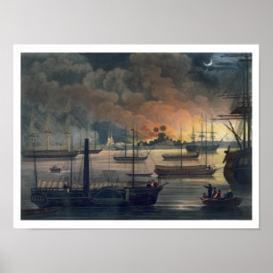 Poster A conflagração de Dalla no rio de Rangoon, p