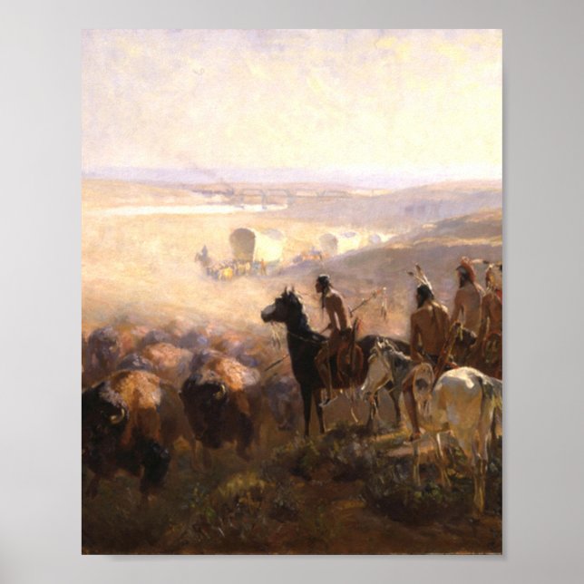 Poster A Conquista do Prarie por Irving R. Bacon (Frente)