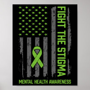 Poster A Consciência Da Saúde Mental Combater O Stigma Me