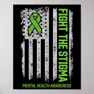 Poster A Consciência Da Saúde Mental Combater O Stigma Me