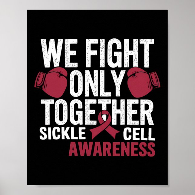 Poster A Consciência das Células Falsiformes, Lutar Apena (Frente)