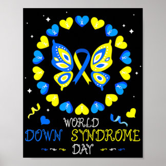 Poster A Consciência do Dia da Síndrome de Baixo no Mundo
