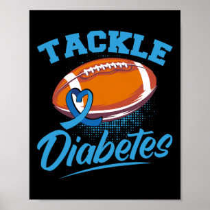 Poster A consciência do guerreiro T1D combate a diabetes
