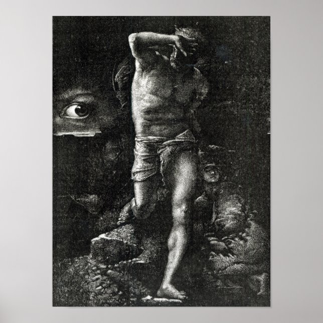 Poster A Consciência ou, O Olho Observando Cain (Frente)