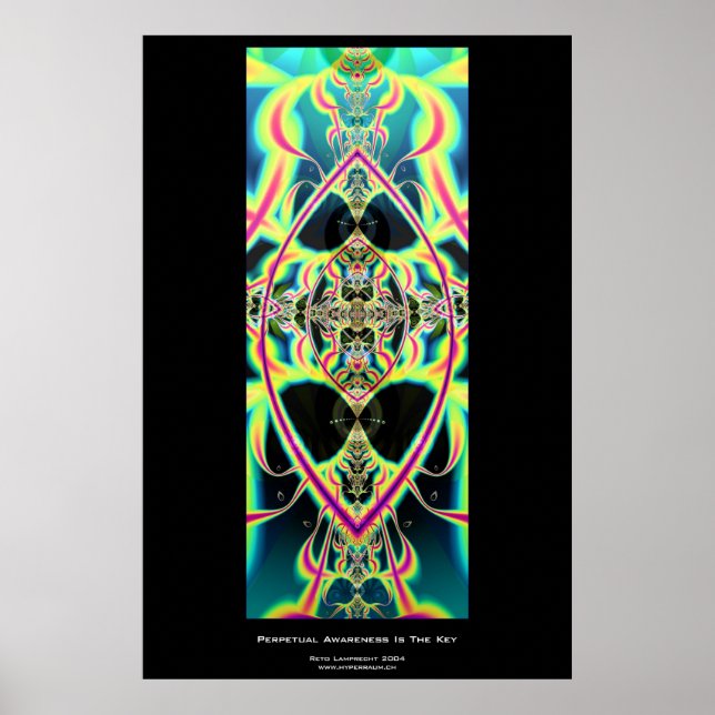 Poster A Consciência Perpétua É A Chave (Frente)