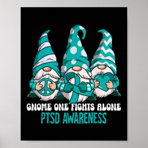 Poster A Consciência Ptsd Oferece Aos Uni-Adultos Um Cart