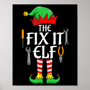 Poster A Consertação Da Família De Natal Que Combina Com