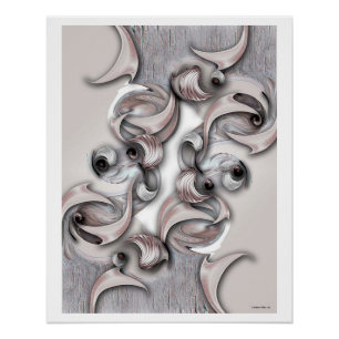 Pôster "A continuação reflexiva", Poster brilhante