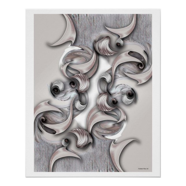 Pôster "A continuação reflexiva", Poster brilhante (Frente)