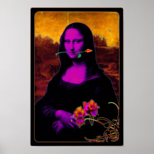 Pôster A cópia do projeto de Mona Lisa