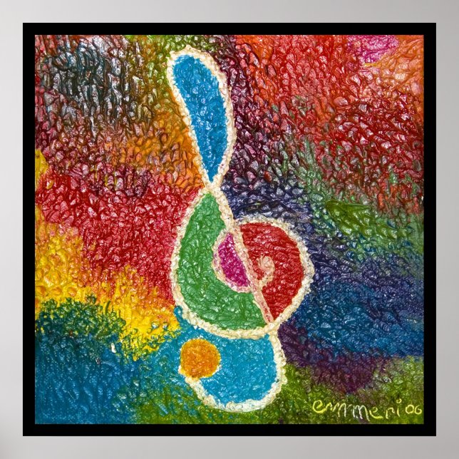 Pôster a cor da música (Frente)