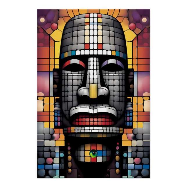 Pôster A cor fora do RapaNui (Frente)