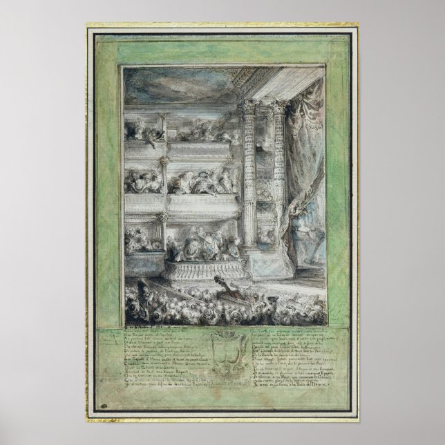 Poster A Coroa de Voltaire no Teatro Francais (Frente)