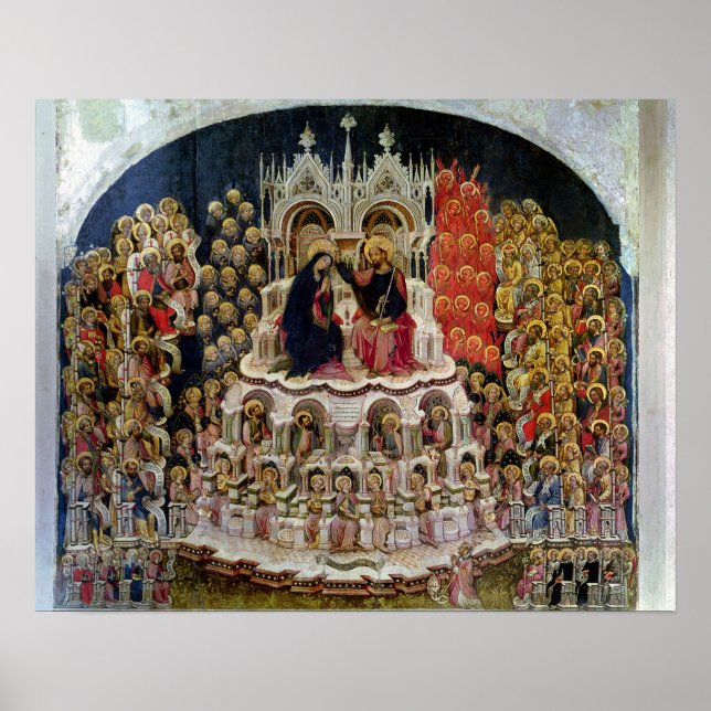 Poster A coroação da Virgem no Paraíso, 1438 (Frente)