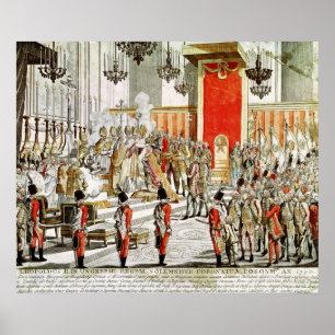 Pôster A coroação de Leopold II em Bratislava