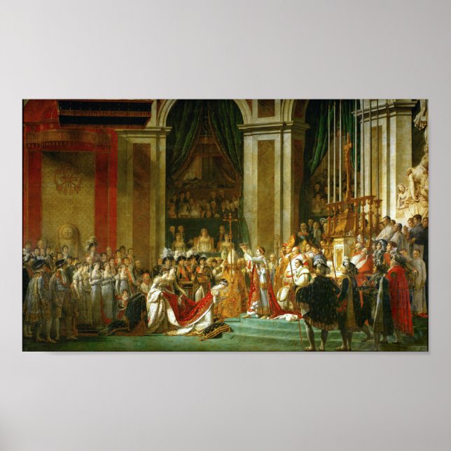 Poster A coroação de Napoleão, Jacques-Louis David (Frente)