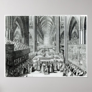 Pôster A coroação do Rei James II c.1685