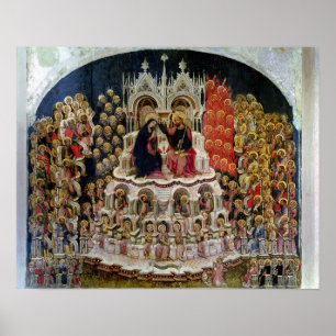 Poster A coroação do Virgin no paraíso, 1438