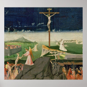 Poster A coroação do Virgin, terminada 1454