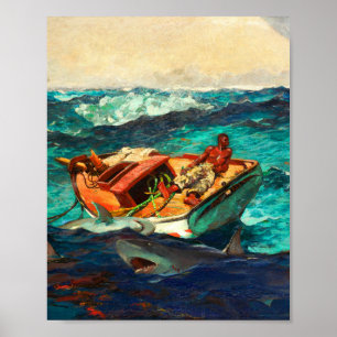 Poster A Corrente do Golfo por Winslow Homer