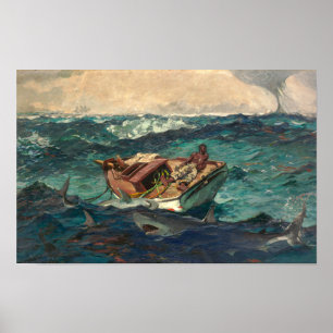 Poster A Corrente do Golfo Winslow Homer