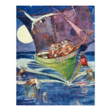 A Coruja e o Gatinho William Pogany Arte Refinada