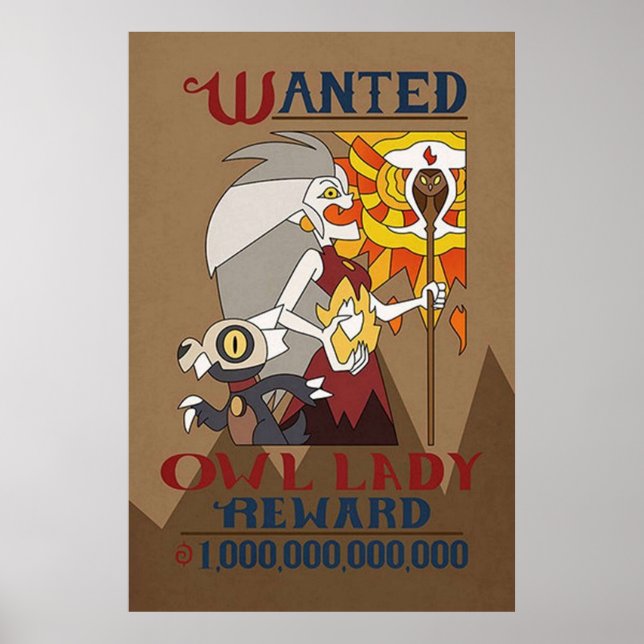 Poster A Coruja Queria Senhora Coruja (Frente)