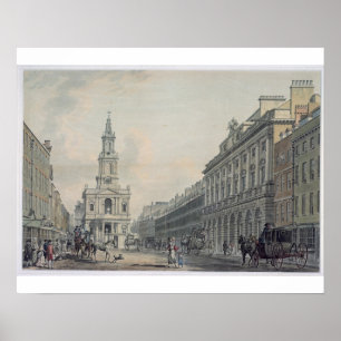 Poster A costa com casa de Somerset e St Mary le