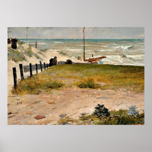 Poster A costa da Holanda, William Merritt Chase art (Frente)