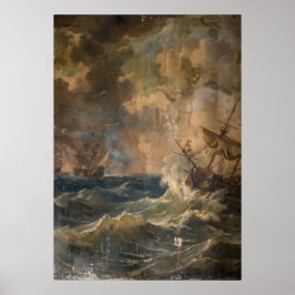 Poster A Costa da Tempestade da Arte de Parede dos Ancest