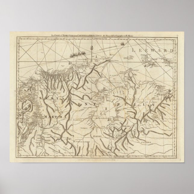 Pôster A costa de Tierra Firma de Cartagena (Frente)