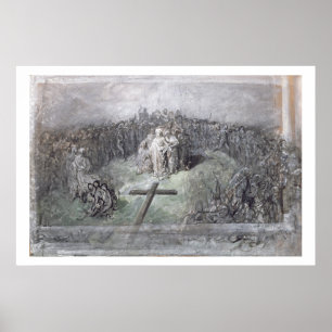 Poster A crucificação (c/c e guache no papel)