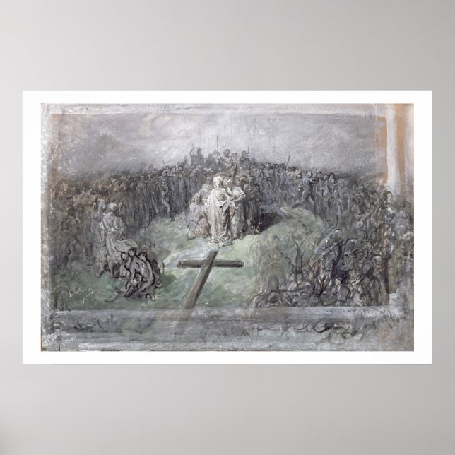 Poster A crucificação (c/c e guache no papel) (Frente)