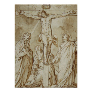 Pôster A crucificação do Cristo de Jesus