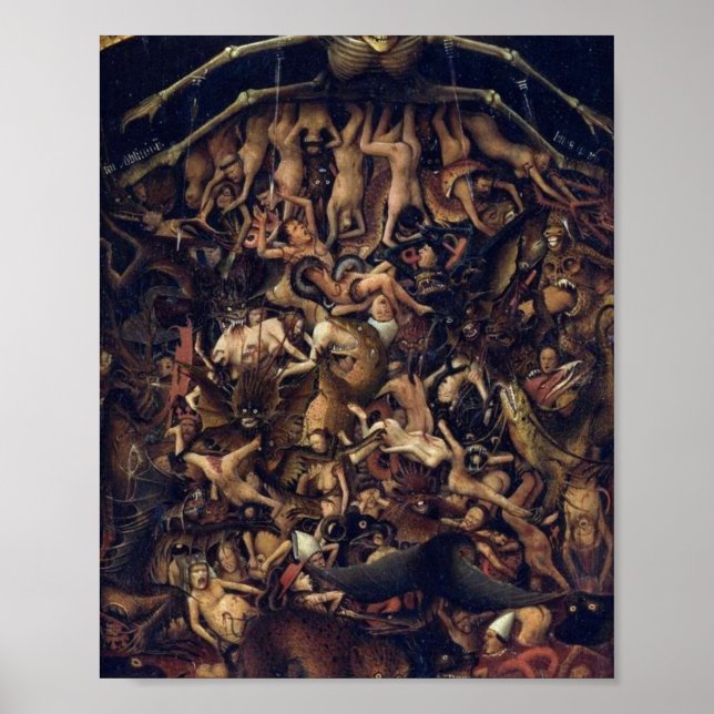 Poster A Crucificação O Último Acórdão De Jan Van Eyck (Frente)