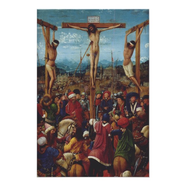Pôster A Crucificação por Van Eyck (Frente)
