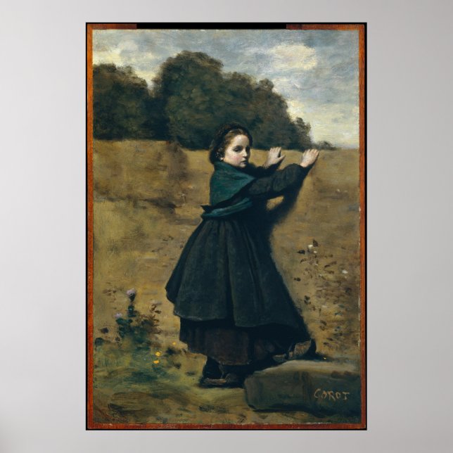 Poster A Curiosa Menina (Frente)