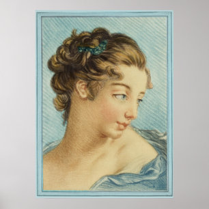 Pôster A Dama Azul de Louis-Marin Bonnet