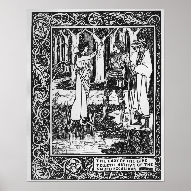 Pôster A Dama do Lago Arthur (Frente)