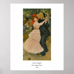 Pôster A dança de Pierre-Auguste Renoir em Bougival