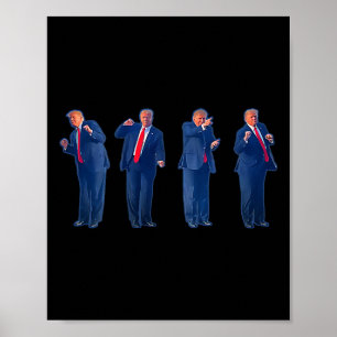 Poster A Dança Trumpty Trump Dançando 4 De Julho 