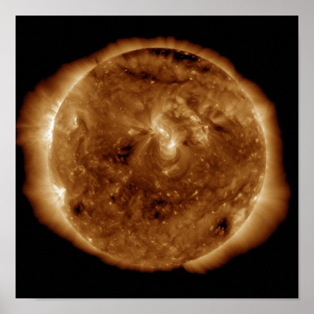 Pôster A dark rift in the sun's atmosphere (Frente)
